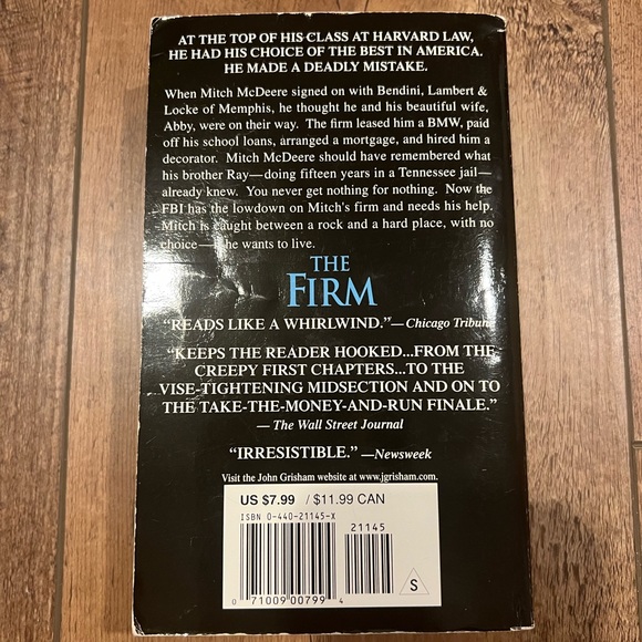 The Firm Paperback Book - Picture 2 of 5
